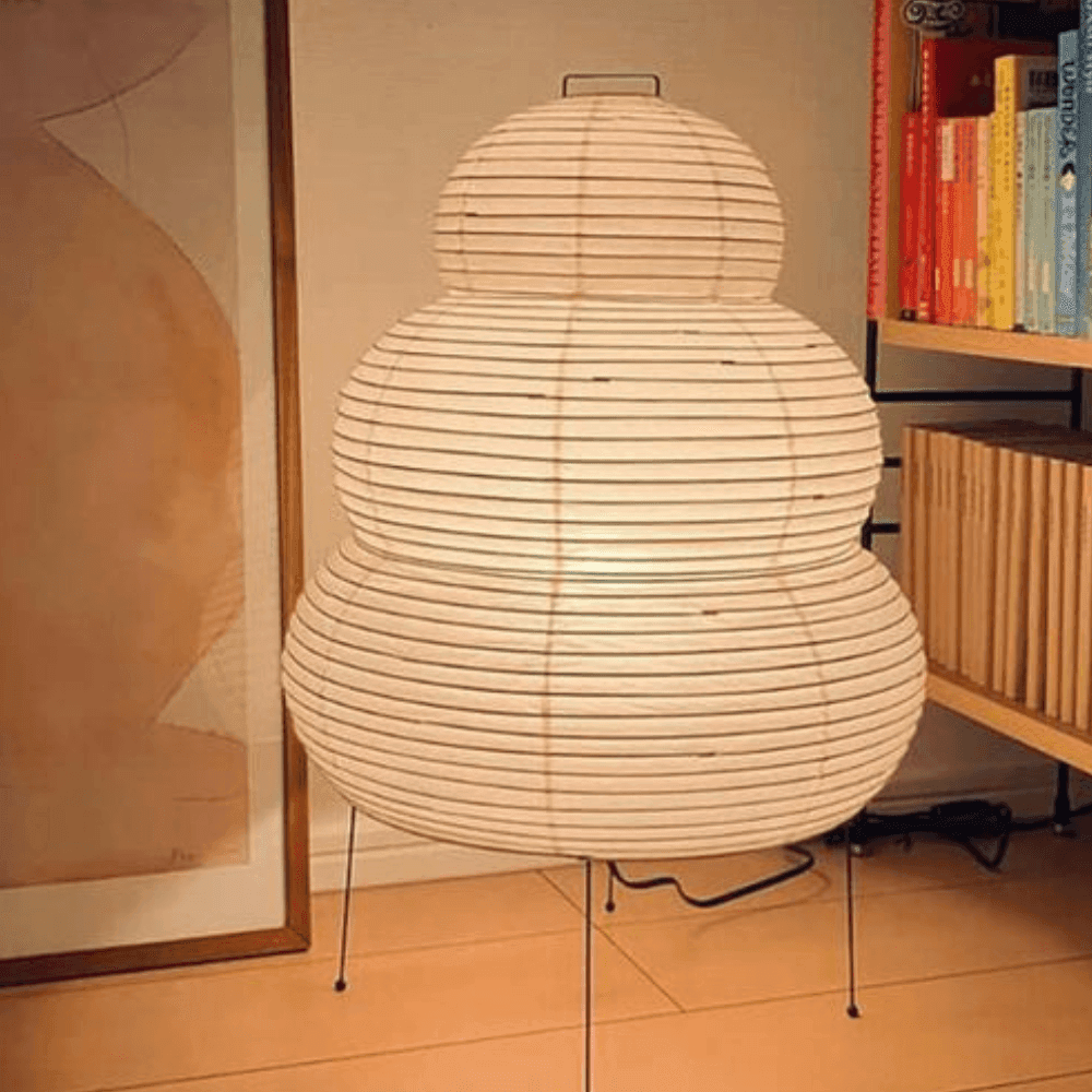 Three-Layer Akari Floor Lamp - Futura’s Studio