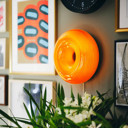 IKEA Varmblixt Glass Donut Lamp