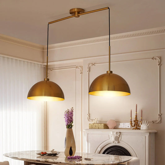 Vintage Brass Dome Pendant Ceiling Light - Buy Online at Futura’s Studio