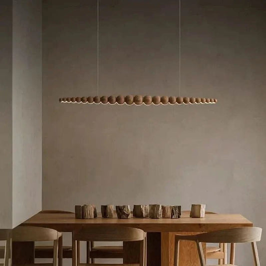 Wabi - Sabi Wood Bead Chandelier - Buy Online at Futura’s Studio