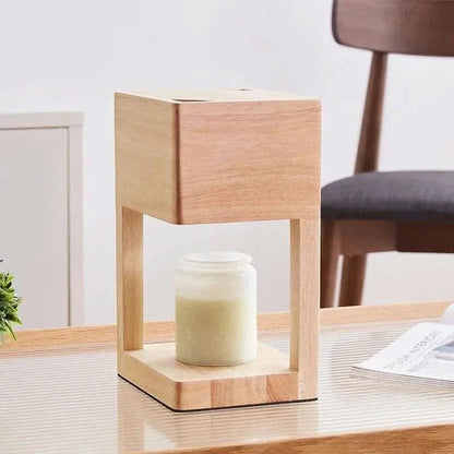Wooden Candle Melting Table Lamp - Buy Online at Futura’s Studio